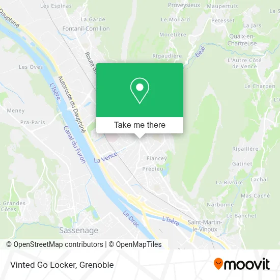 Vinted Go Locker map