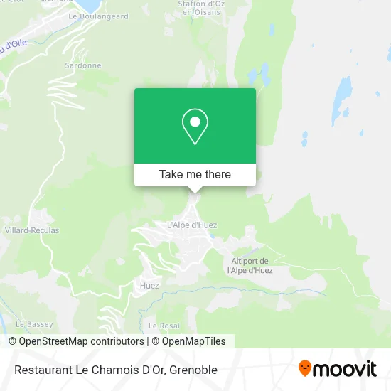 Restaurant Le Chamois D'Or map