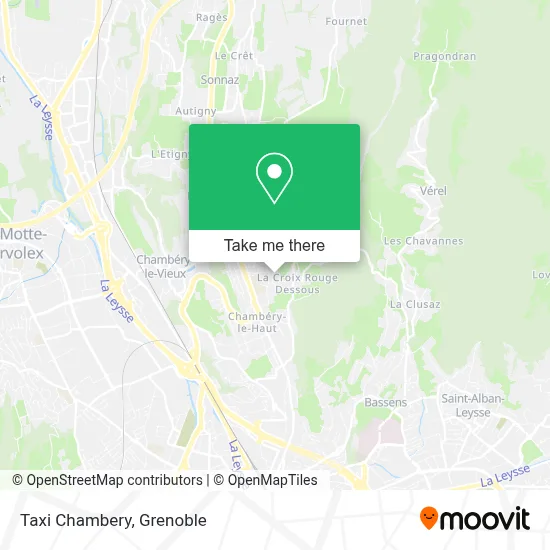 Taxi Chambery map