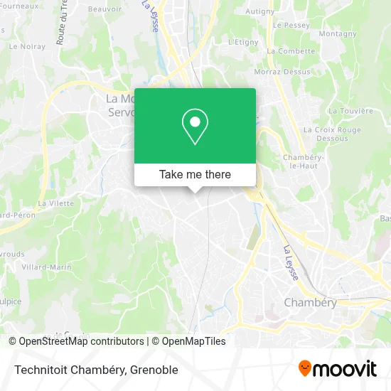 Technitoit Chambéry map