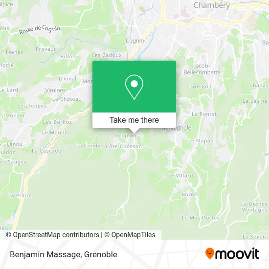 Benjamin Massage map
