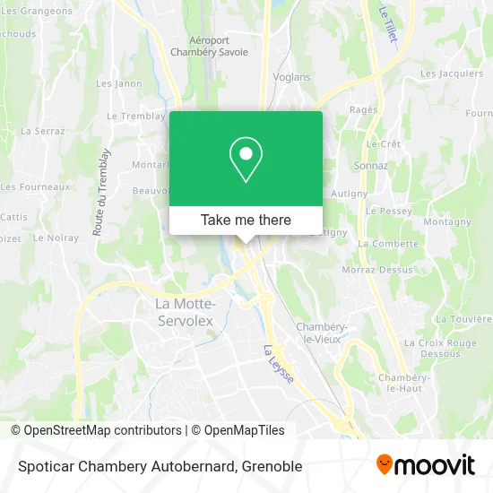 Spoticar Chambery Autobernard map