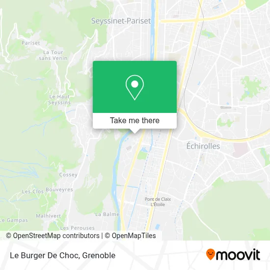 Le Burger De Choc map