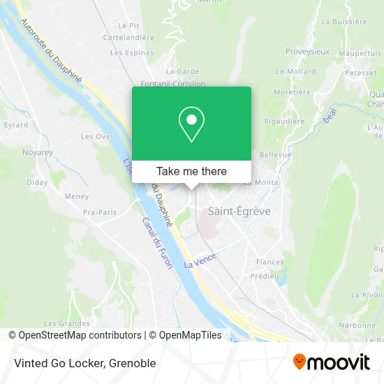 Vinted Go Locker map