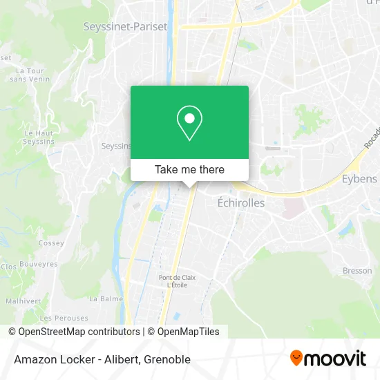 Amazon Locker - Alibert map