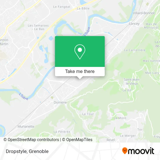 Dropstyle map