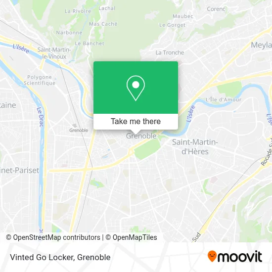 Vinted Go Locker map