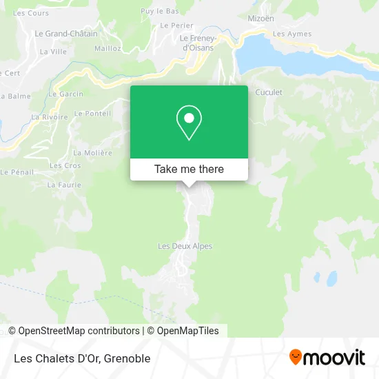 Les Chalets D'Or map