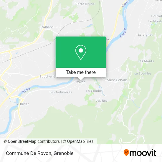 Commune De Rovon map