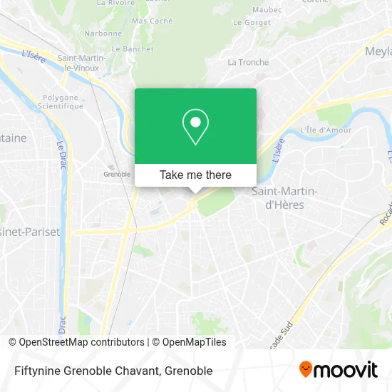 Fiftynine Grenoble Chavant map