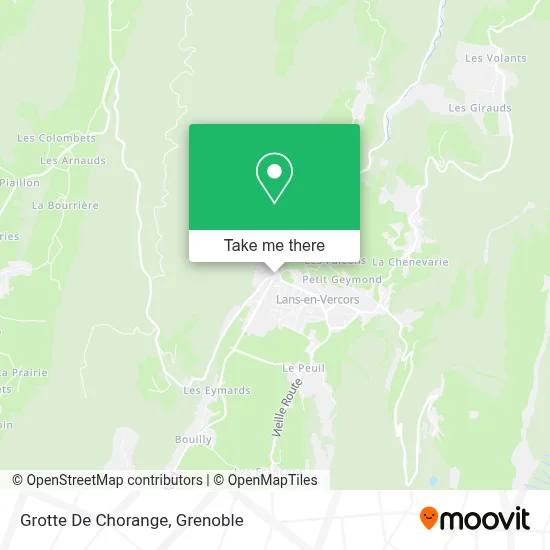 Grotte De Chorange map