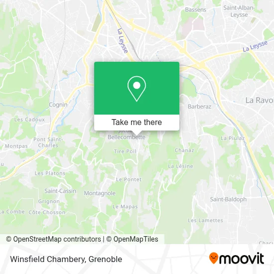Winsfield Chambery map
