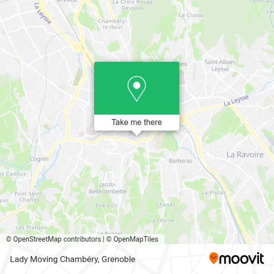 Lady Moving Chambéry map