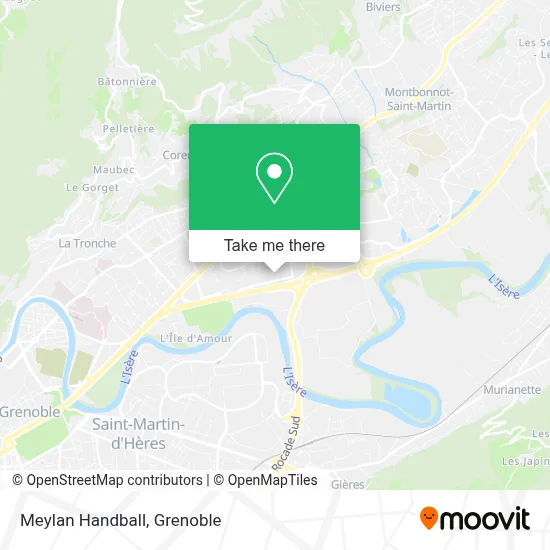 Meylan Handball map