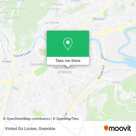 Vinted Go Locker map