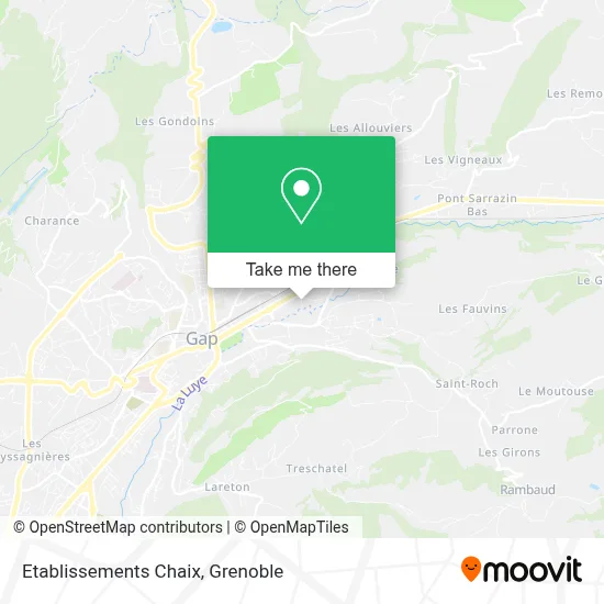Etablissements Chaix map