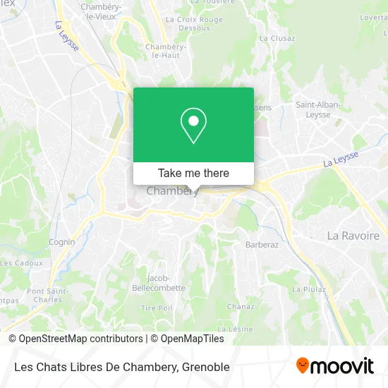 Les Chats Libres De Chambery map