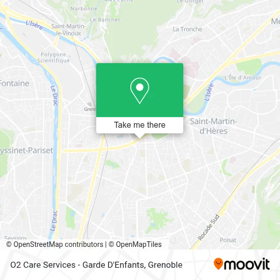 O2 Care Services - Garde D'Enfants map