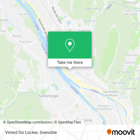 Vinted Go Locker map
