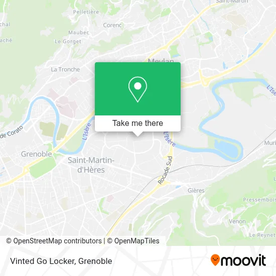 Vinted Go Locker map