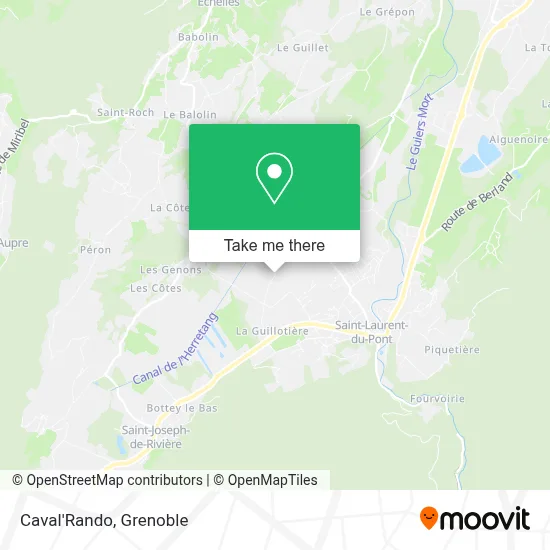 Caval'Rando map