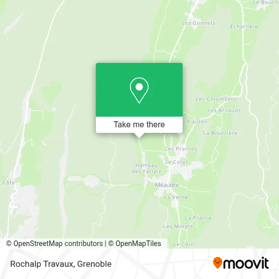 Rochalp Travaux map