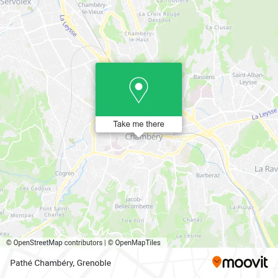 Pathé Chambéry map
