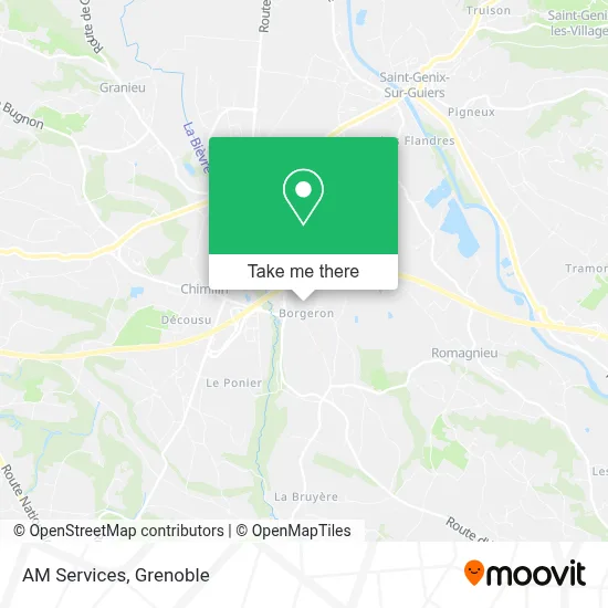 AM Services map