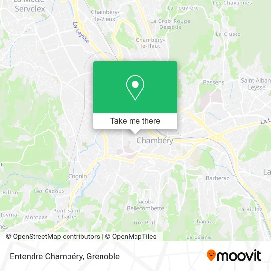 Entendre Chambéry map