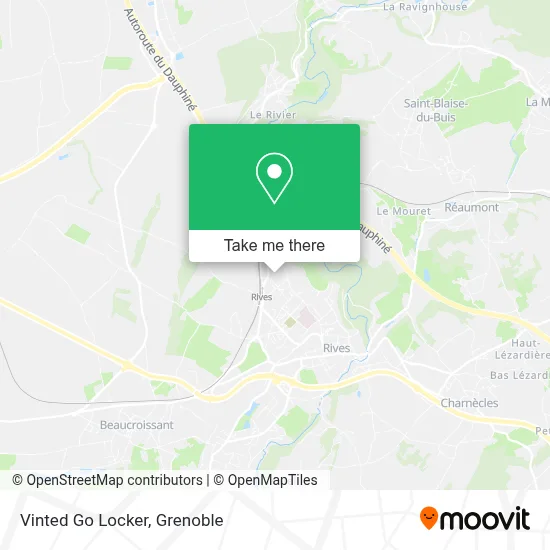 Vinted Go Locker map