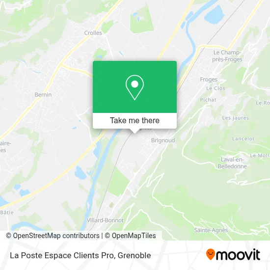 La Poste Espace Clients Pro map