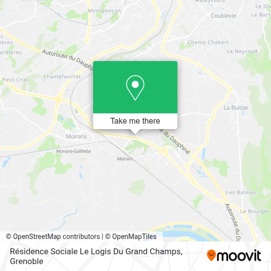 Résidence Sociale Le Logis Du Grand Champs map