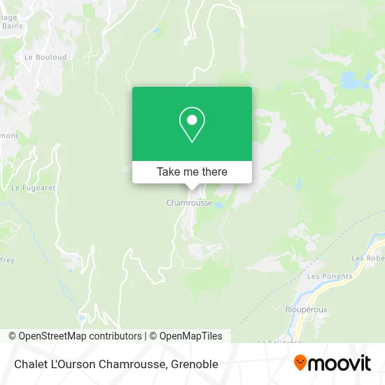 Chalet L'Ourson Chamrousse map