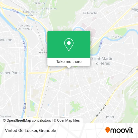 Vinted Go Locker map