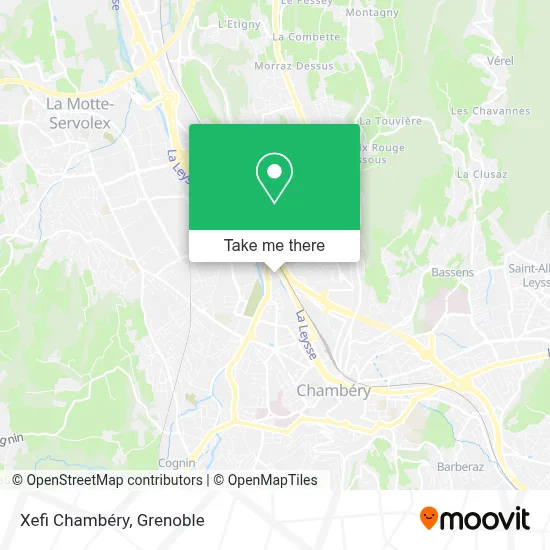 Xefi Chambéry map
