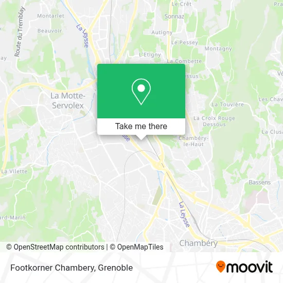 Footkorner Chambery map