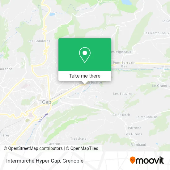 Intermarché Hyper Gap map