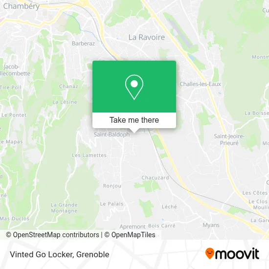 Vinted Go Locker map