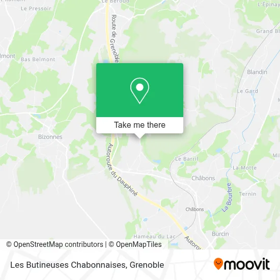 Les Butineuses Chabonnaises map