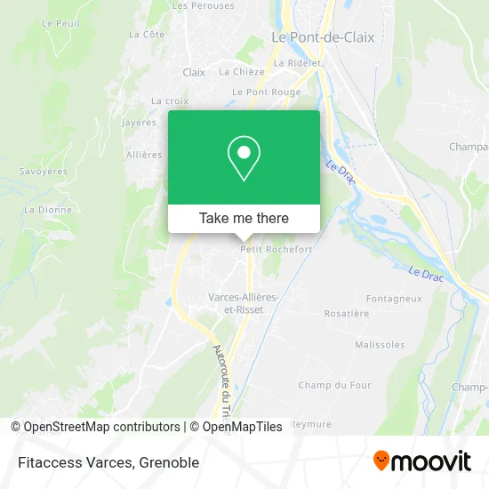 Fitaccess Varces map