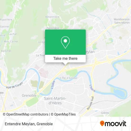 Entendre Meylan map