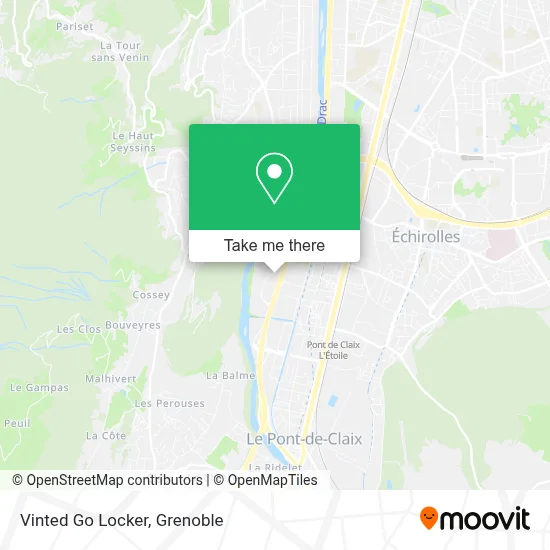 Vinted Go Locker map