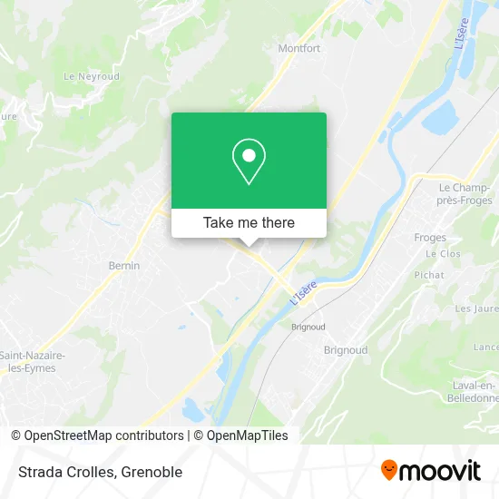 Strada Crolles map
