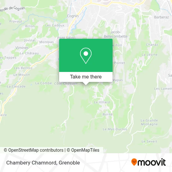 Chambery Chamnord map