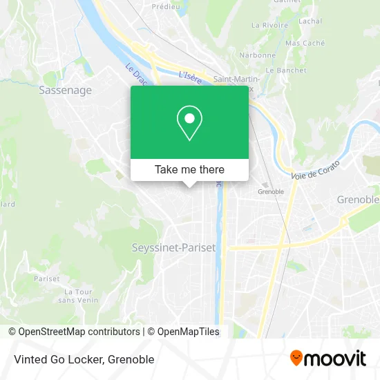 Vinted Go Locker map