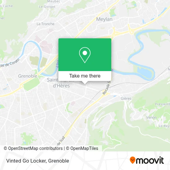 Vinted Go Locker map