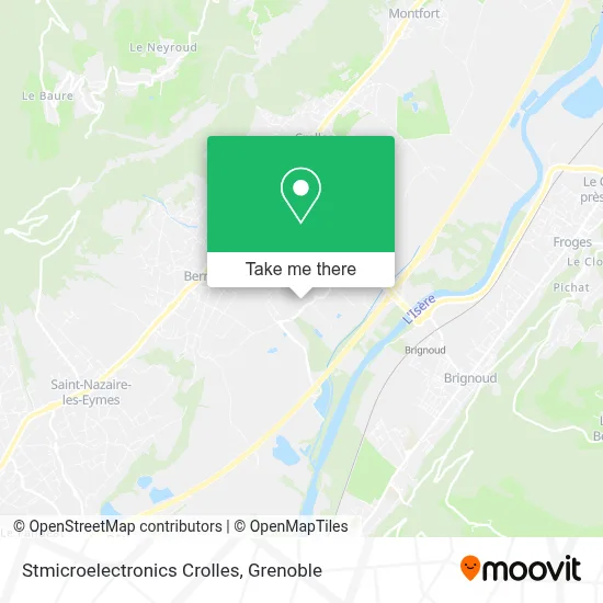 Stmicroelectronics Crolles map