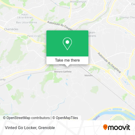 Vinted Go Locker map