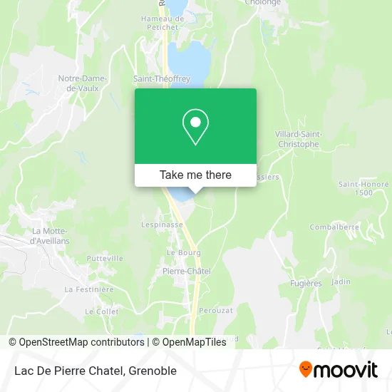 Lac De Pierre Chatel map