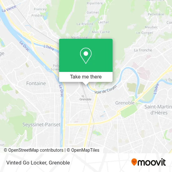 Vinted Go Locker map